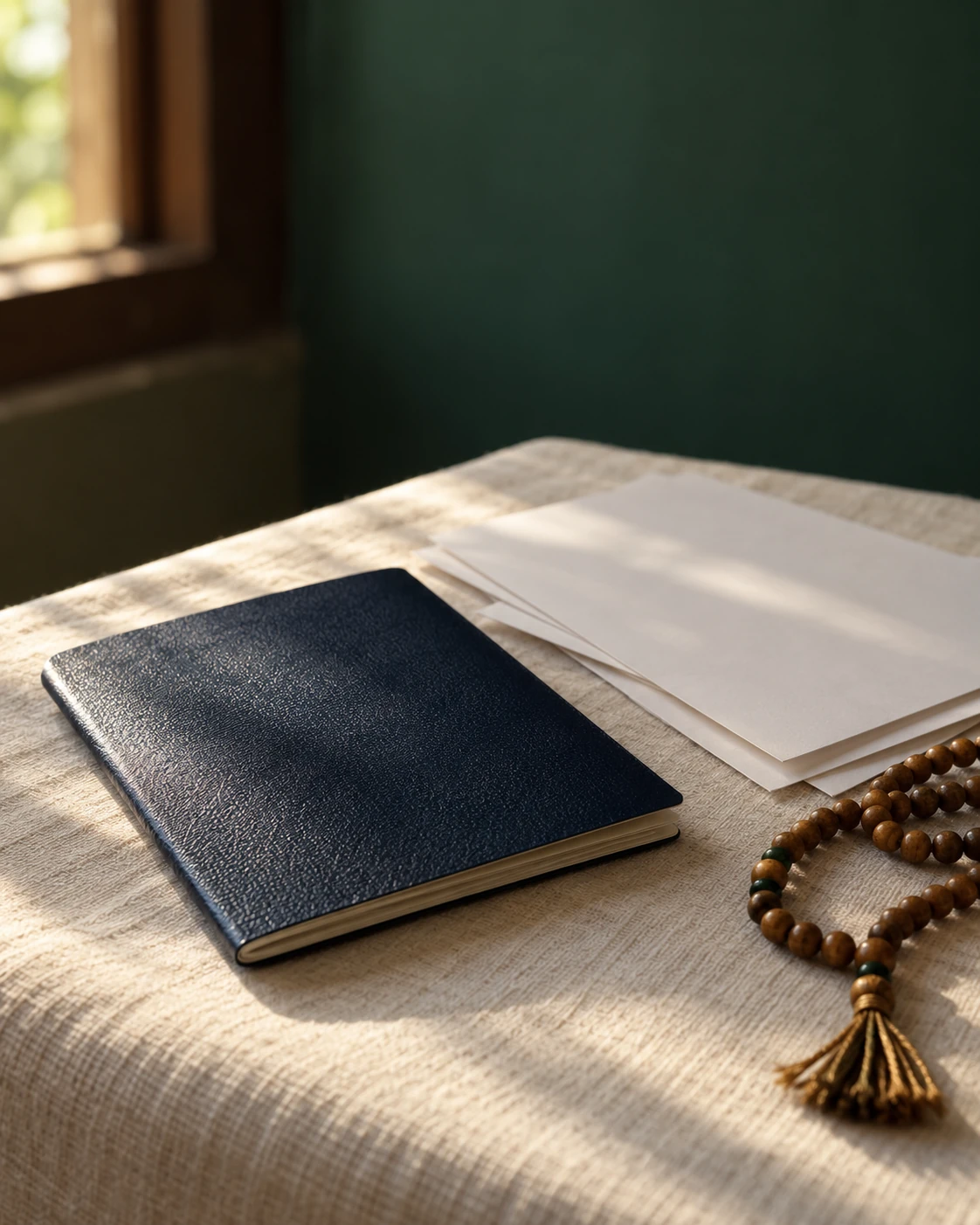 Travel documents being prepared before departure